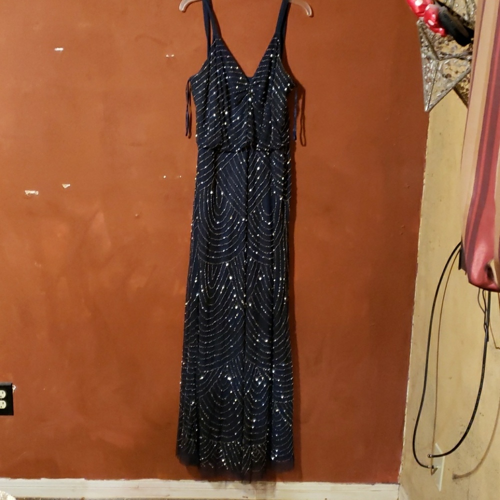 Navy Maid of honor / bridesmaid / Formal Dress